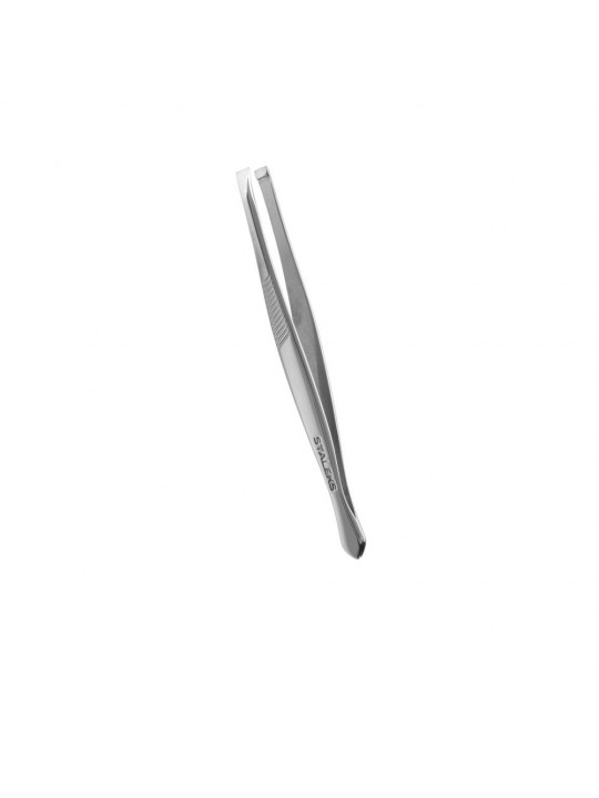 Staleks CLASSIC 10 TYPE 1 eyebrow tweezers (wide straight edges)