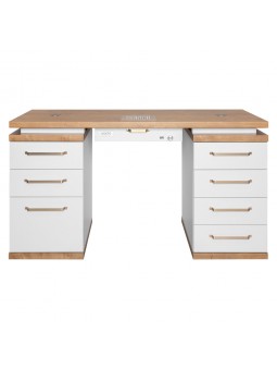 VENTO PRO Biurko Manicure BIANCO z pochłaniaczem pyłu