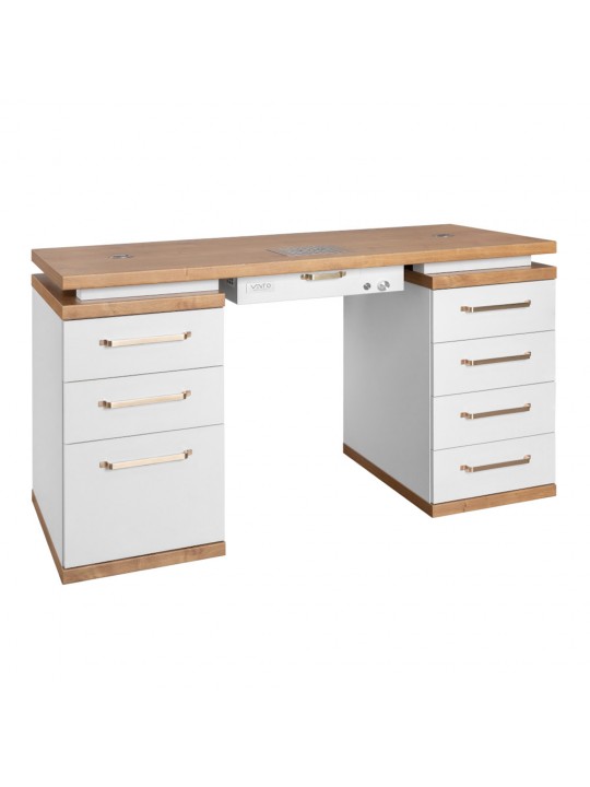 VENTO PRO Manicure BIANCO desk with dust absorber