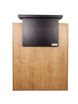 VENTO PRO Empfangstheke Moderno III von Karolina Wawak - Holz, schwarze Platte