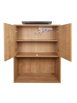 VENTO PRO Recepciós pult Moderno III By Karolina Wawak - fa, fekete felső