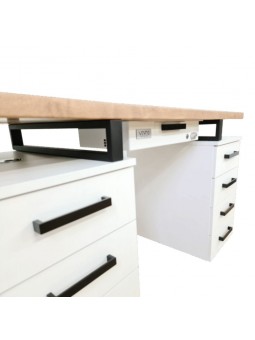 VENTO PRO Biurko Manicure Moderno Duo 3 Drewniany Blat Z Pochłaniaczem