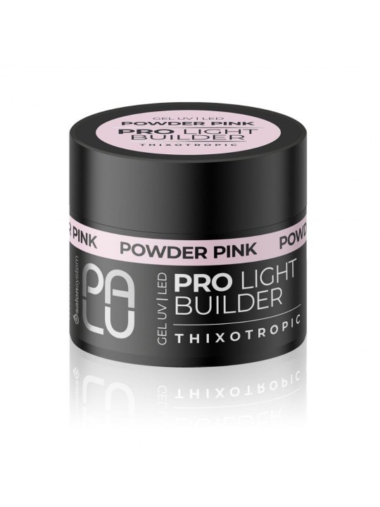 Palu Gel Pro Light Builder Thixotropic Powder Pink UV/LED - Daugiafunkcinis Builder gelis nagų formavimui 12g