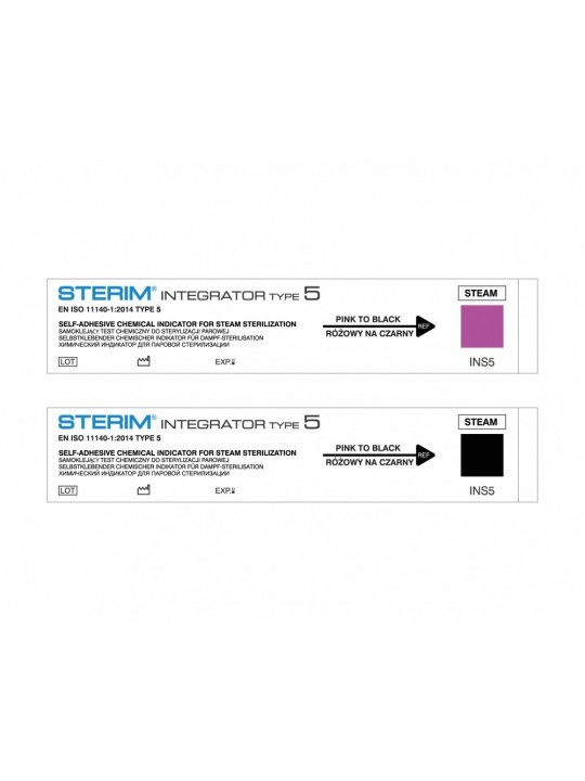 Sterim Chemical Test Class 5 250 ks DPH 8% - Samolepící chemický test pro parní sterilizaci