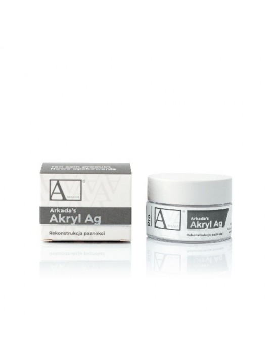 Arkada acrylic powder for nail reconstruction with silver