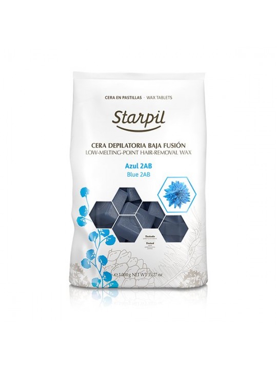 Starpil Solid Wax Sticks Azul 2ab - Mėlyna 1kg