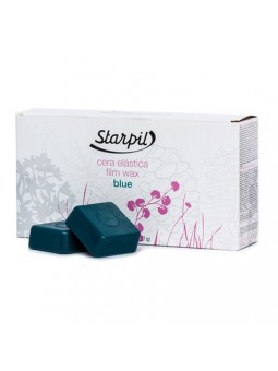 Твердий і еластичний віск Starpil Film Blue Wax з полімерними кубиками 1 кг