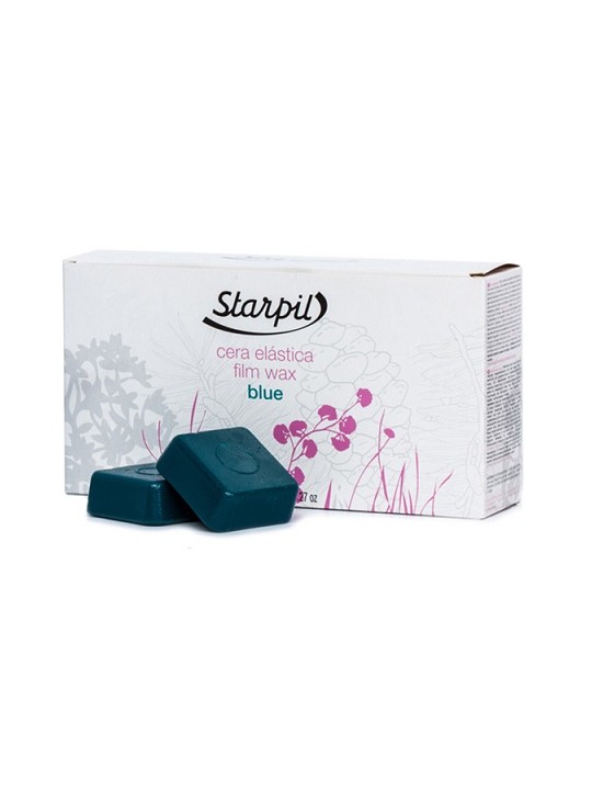 Starpil Film Blue Wax Kietas ir elastingas vaškas su polimerais kubeliai 1kg