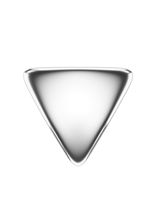 Срібні трикутні сережки Studex