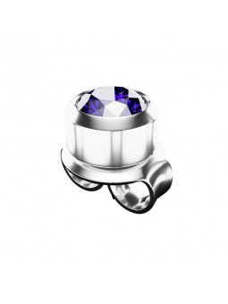 Cercei Studex Plus Alexandrite în decor de argint complet