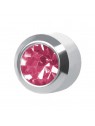 Сережки Studex Plus Pink Zircon у повністю срібній оправі