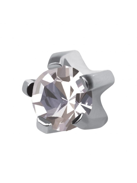 Studex Silver Claw Diamond Earrings