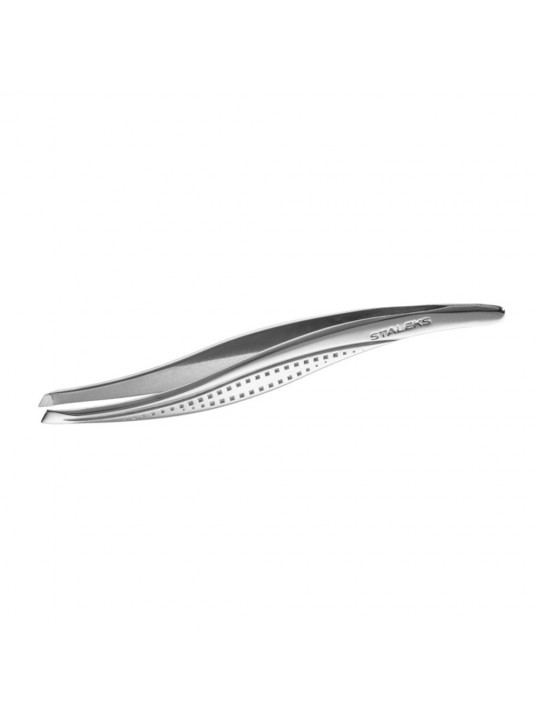 Staleks CLASSIC 12 TYPE 3 eyebrow tweezers (wide, slanted edges)