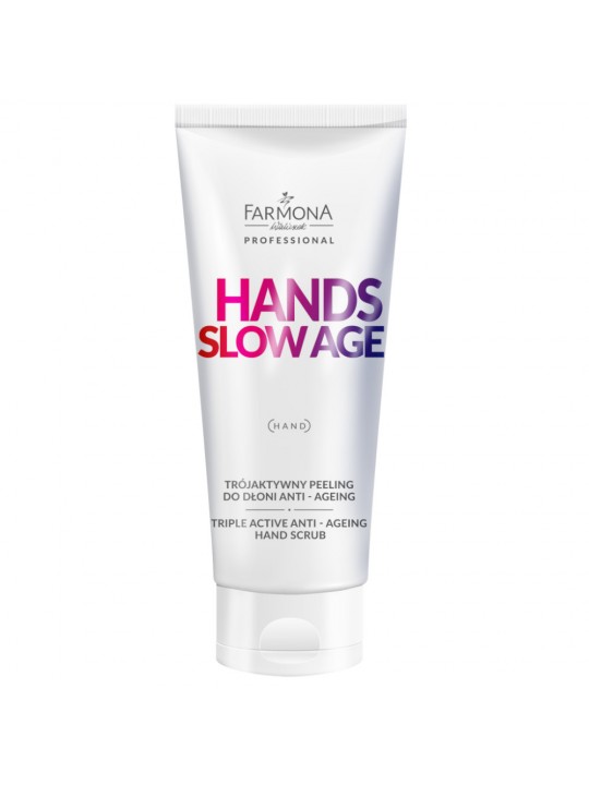 Farmona HANDS SLOWAGE Peeling tri-activ anti-îmbătrânire pentru mâini 200ml