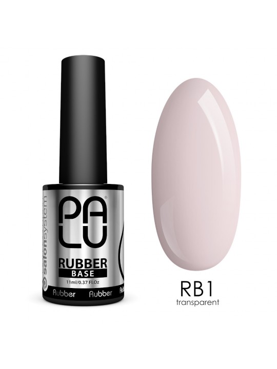 Palu 3v1 Rubber Base No. 1 Powdery Pink - Stavební Rubber Base 11 ml