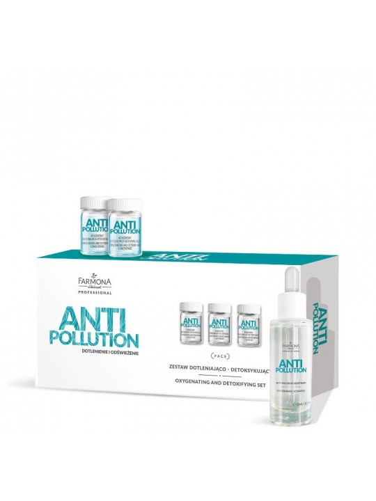 Farmona ANTI POLLUTION Sauerstoff- und Entgiftungsset 10x3g, 30ml