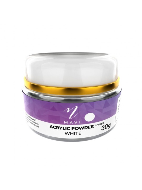 Mavi Akryl White – weißes Acrylpulver 30 g
