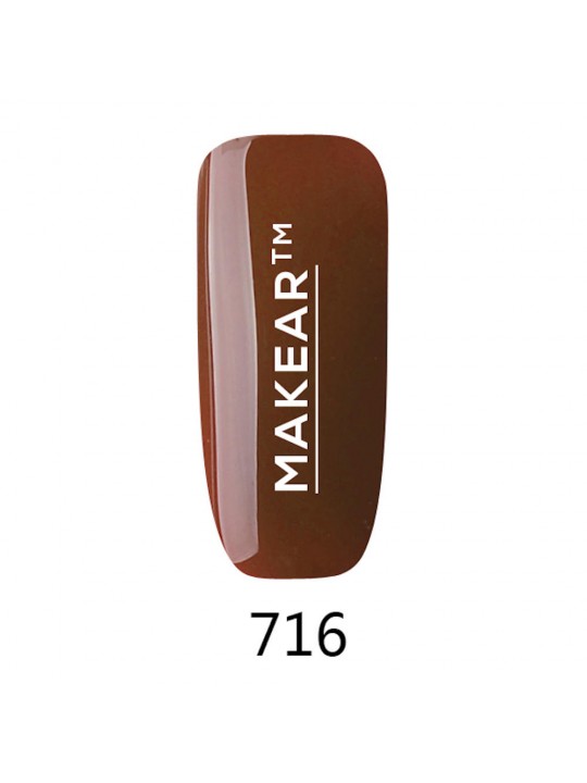 Лаки для нігтів Makear Hybrid 8 мл-Glamur 716