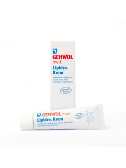 GEHWOL LIPIDRO-CREME stark feuchtigkeitsspendende Creme für trockene und empfindliche Füße, Tube 125 ml