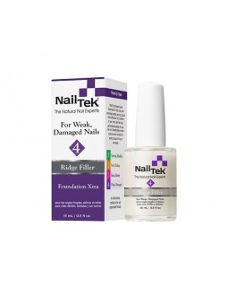 Nail Tek 4 Ridge Filler - Smoothing base conditioner for thin nails 15 ml