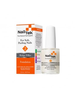 Nail Tek 2 Ridge Filler - Wygładzająca odżywka podkładowa do paznokci miękkich 15 ml