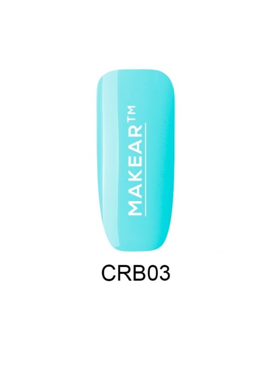 Makear Rubber Base Color Turquise - Kolorowa Baza Kauczukowa CRB03