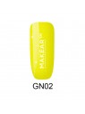 Гібридний лак для нігтів Makear 8 мл - неонові блискітки NG02