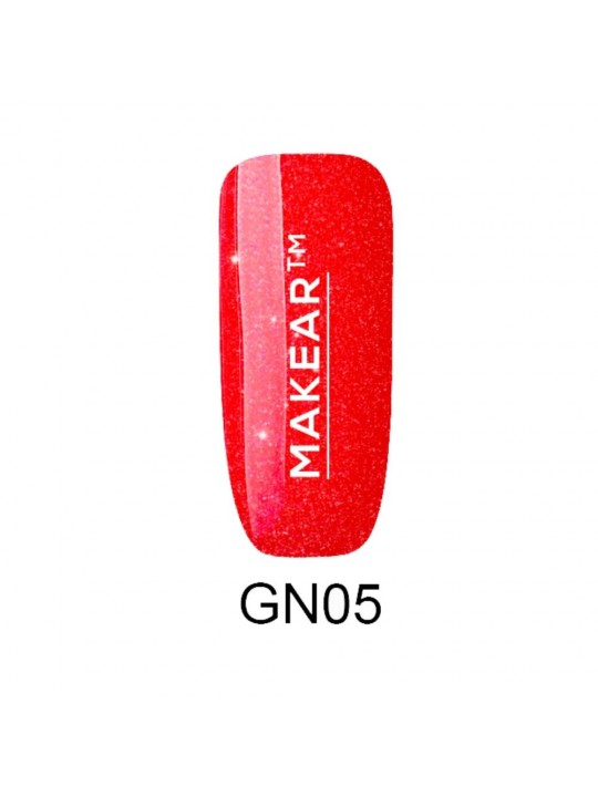 Лаки для нігтів Makear Hybrid 8 мл - Neon Glitter NG05
