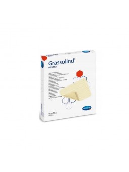 HARTMANN GRASSOLIND Neutral 10cmx10cm - Síťovaný obvaz s mastí, sterilní 1 ks.