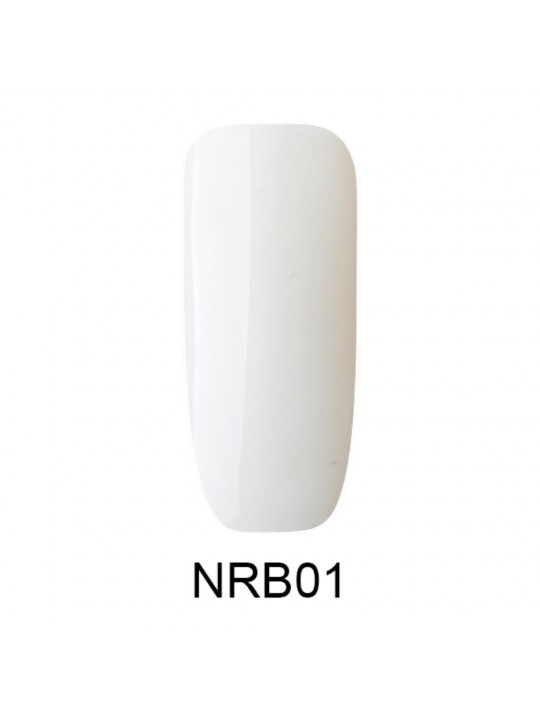 Makear Rubber Base Nude 8 ml - Guminis pagrindas NRB01 Baltas