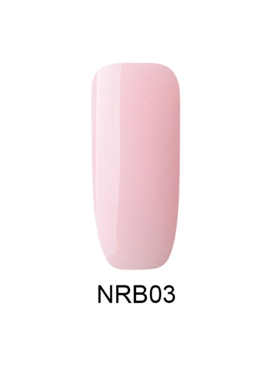 Makear Rubber Base Nude 8 ml - Kauczukowa Baza NRB03 Pudding Pink
