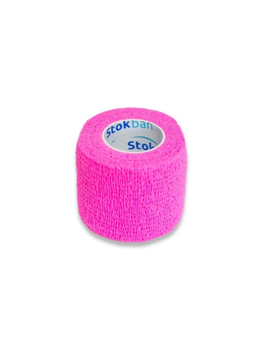 Cohesive Bandage PINK 5 x 4,5 - bandaj elastic autoadeziv