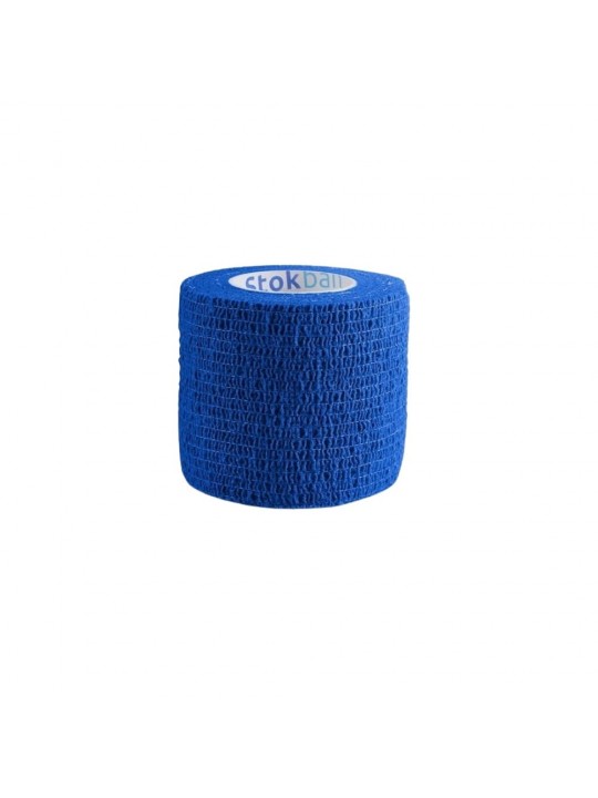 Cohesive Bandage BLUE 5 x 4.5 - elastic self-adhesive bandage