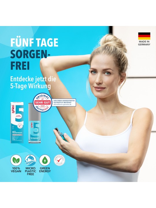 SyNeo 5 Unisex - 5-Tage-Spray-Deodorant gegen übermäßiges Schwitzen 30 ml