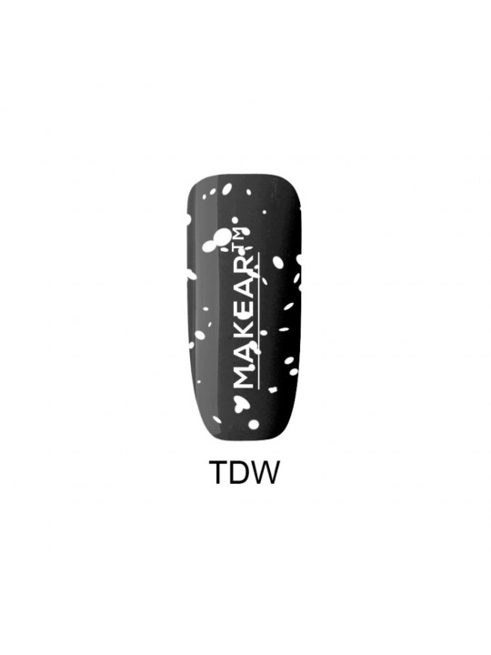 Makear Top Dots White 8ml (bez utření) - vrchní vrchní úprava bez disperzní vrstvy