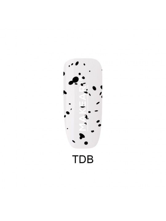 Makear Top Dots Black 8ml (no wipe) - a finishing top without a dispersive layer