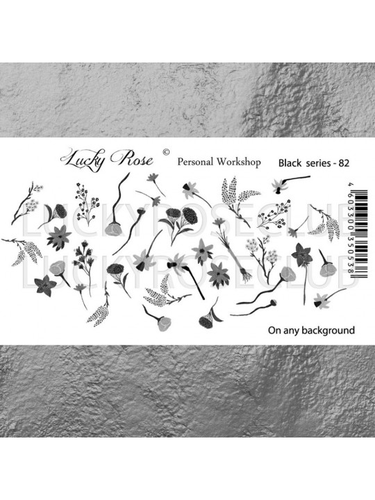 Water Decals For Nails Black-82