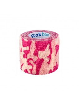 Kohäsiver Verband PINK CAMO 7,5 x 4,5 - elastischer selbsthaftender Verband