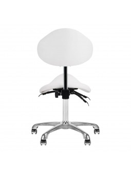 Taboret kosmetyczny 1004 Giovanni biały