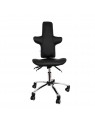 Swivel medical chair with high cross backrest