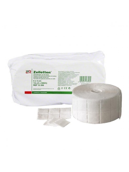 Zelletten Dust-free cotton pads - 12 layers - 2x500 pcs.