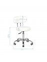 Cosmetic pedicure stool A-007 white