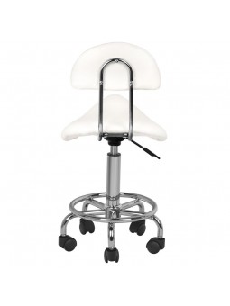 Taboret kosmetyczny 6001 biały