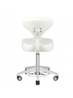 Azzurro 156-F bump-up kosmetinė taburetė, balta