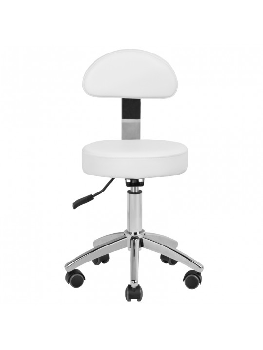 Cosmetic pedicure stool 304-P white
