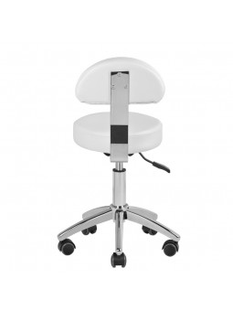 Taboret kosmetyczny do pedicure 304-P biały