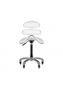 Taboret kosmetyczny roll speed AM-880 biały