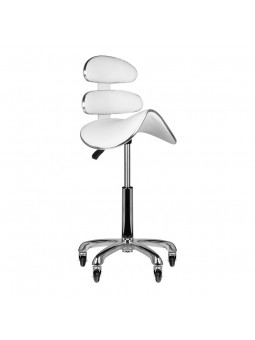 Taboret kosmetyczny roll speed AM-880 biały