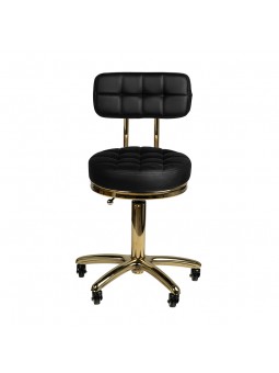 Gold AM-961 Kosmetikhocker, schwarz