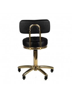 Taboret kosmetyczny Gold AM-961 czarny